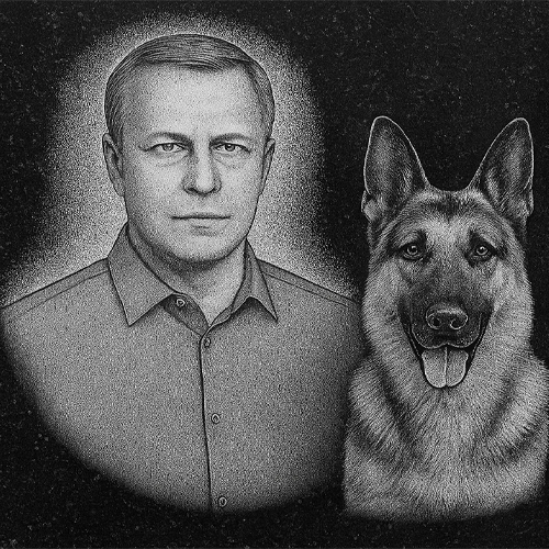 Гравировка портрета станочная А4 (арт. ГП-2)