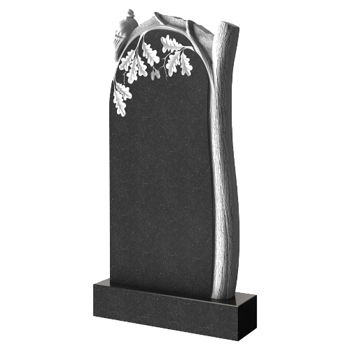 Памятник резной с дубовыми листьями, ПР-40