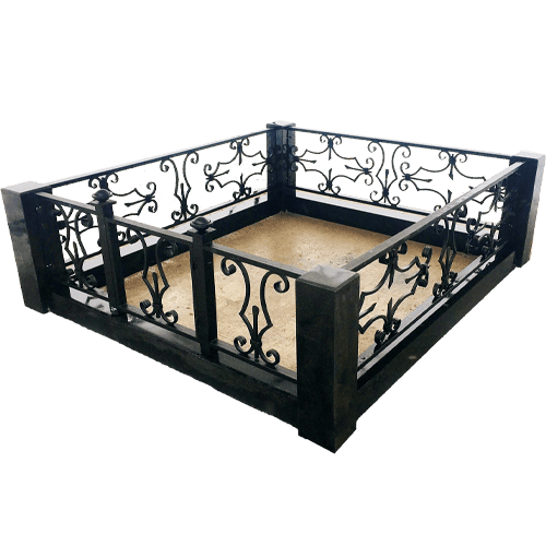 Надгробное сооружение Комплекс из гранита с коваными элементами Корсар