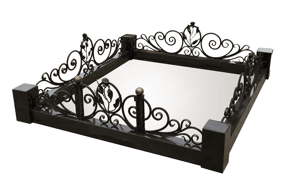 Надгробное сооружение Комплекс из гранита с коваными элементами Роза Элит малая