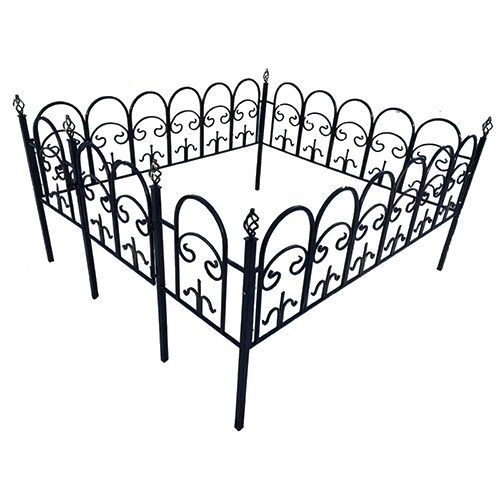 Ограда на кладбище кованая Арка КИ-39