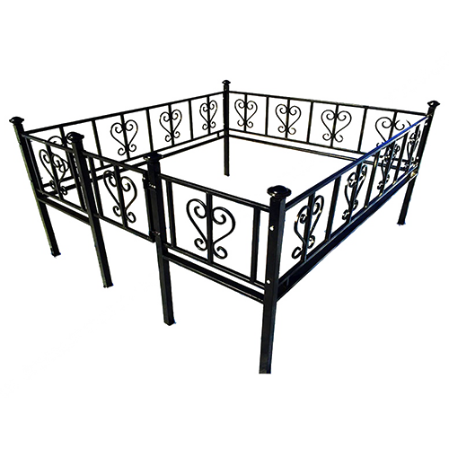 Ограда на кладбище кованая Лира КИ-48