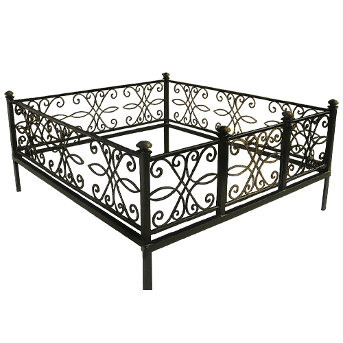 Ограда на кладбище кованая Ажур КИ-58