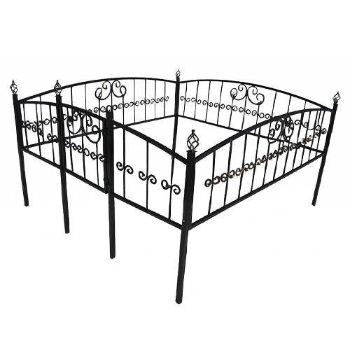 Ограда на кладбище кованая Грань КИ-53