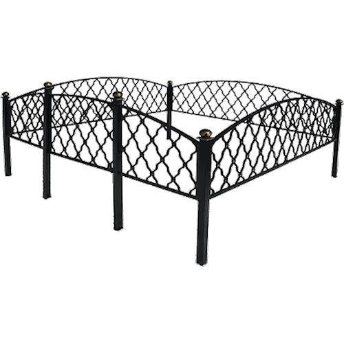 Ограда на кладбище кованая Монастырская вязь КИ-75