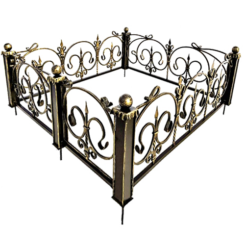 Ограда на кладбище кованая Ода КИ-72