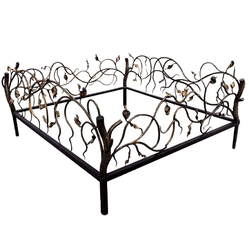 Ограда на кладбище кованая Осень КИ-77