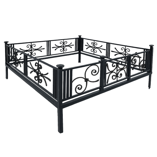 Ограда на кладбище кованая Пантеон КИ-56